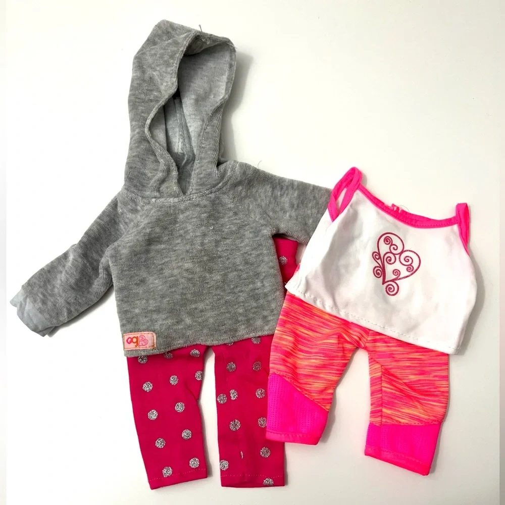 OUR GENERATION Doll Clothes Bundle + Shoes & Accessories Lot